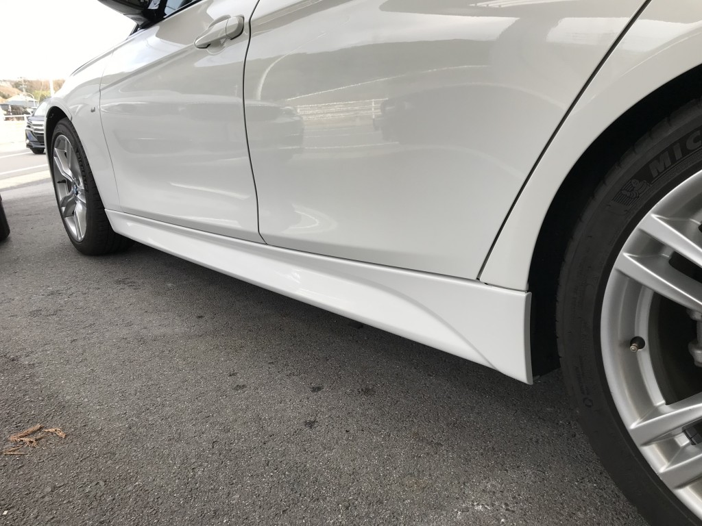 BMW 320i サイドステップ交換 豊田市 名古屋 外車 板金塗装 | 藤井自動車のブログ～工場日記～